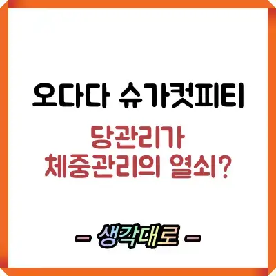 오다다 슈가컷피티 내돈내산 후기