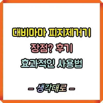 대비마마 피지제거기 내돈내산 후기