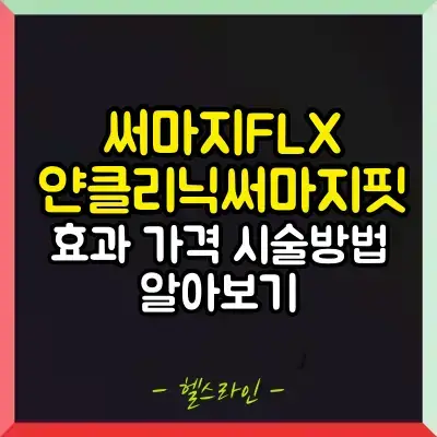 써마지FLX얀클리닉써마지핏 썸네일