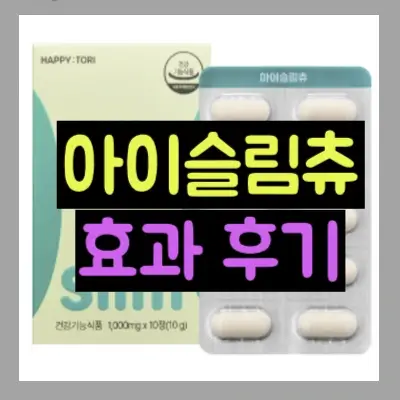 아이슬림츄 효과 후기