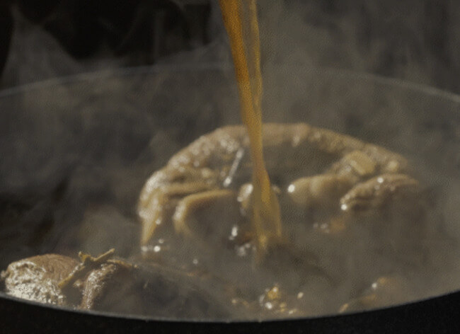 흑송정 흑염소진액 제조모습