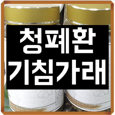 청폐환기침가래