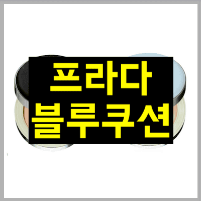 프라다 블루쿠션