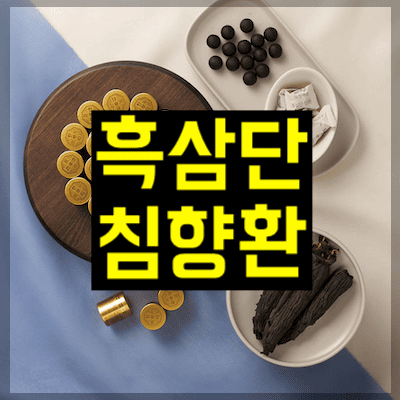 흑삼단 침향단